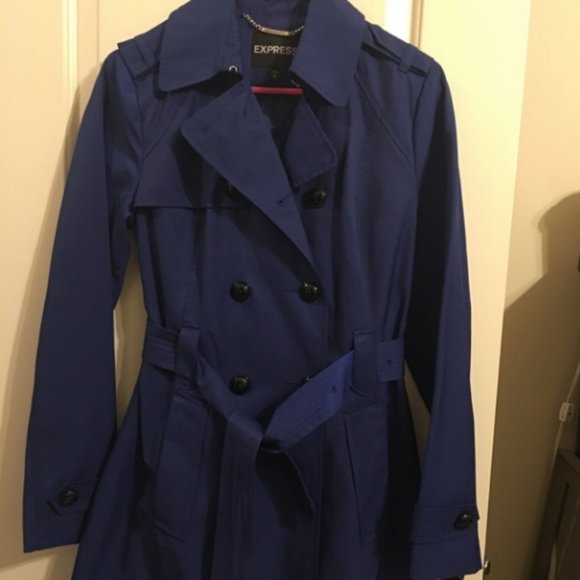 Express Blue trench coat - XS - Picture 1 of 4